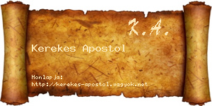 Kerekes Apostol névjegykártya